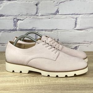 Vionic Adina Oxford Pink Nubuck Lace Up Shoes Women's Size 10.5